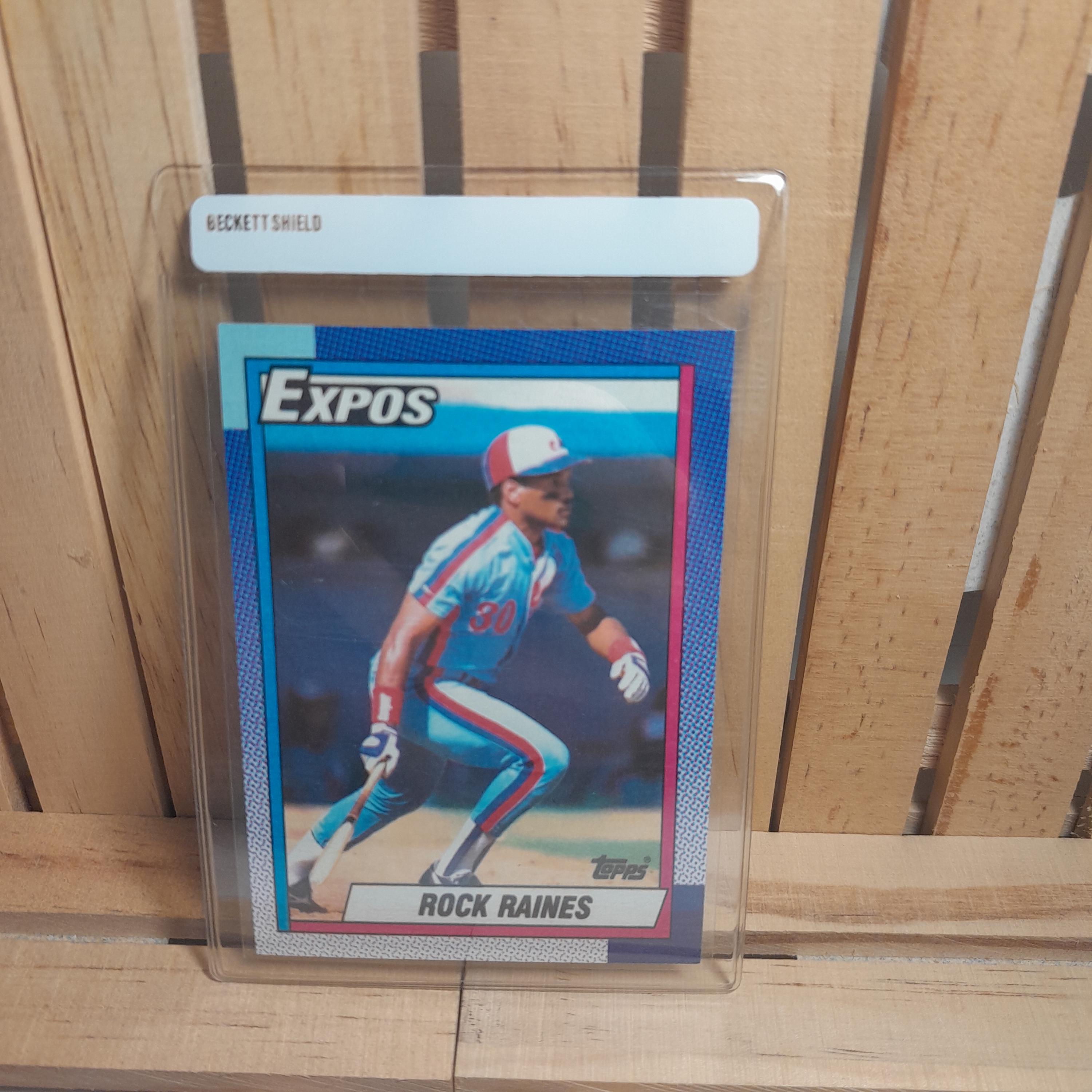 Tim Rock Raines 1990 Topps Baseball Card Base Set Montreal Expos