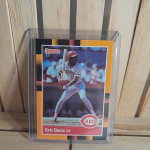 Eric Davis 1988 Donruss Baseball&#39;s Best Baseball Card Base Card Cincinnati Reds Star Player