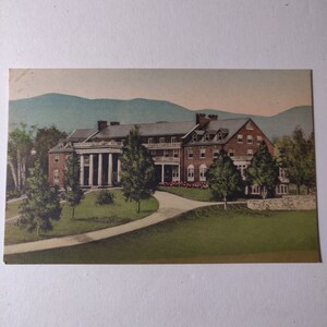 Carte postale vintage Mimslyn Hotel Shenandoah National Park Luray Virginia dans l'état trouvé Article souvenir de collection