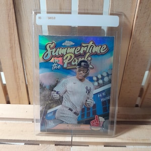 Aaron Judge 2024 Topps Chrome Summertime in the Park sous-ensemble de cartes de baseball Joueur star des Yankees de New York