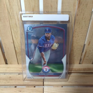 Kumar Rocker 2023 Topps Bowman Base Set Chrome Parallel Baseball Card Texas Rangers Star Player
