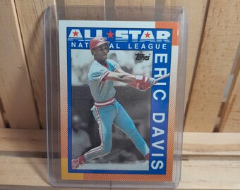 Eric Davis 1990 Topps All Star Base Set Baseball Card Cincinnati Reds Star Player