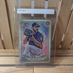Justin Verlander 2020 Topps Gypsy Queen Tarot of the Diamond sous-ensemble carte de baseball mince joueur star des Astros de Houston