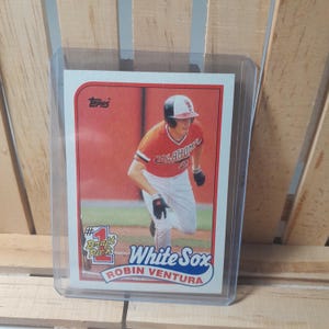 Robin Ventura 1989 Topps Series 2 Baseball Card Chicago White Sox Star Player