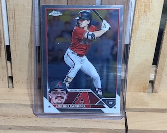 Corbin Carroll RC 2023 Topps Chrome Base set Baseball Card Arizona Diamondbacks Star Player