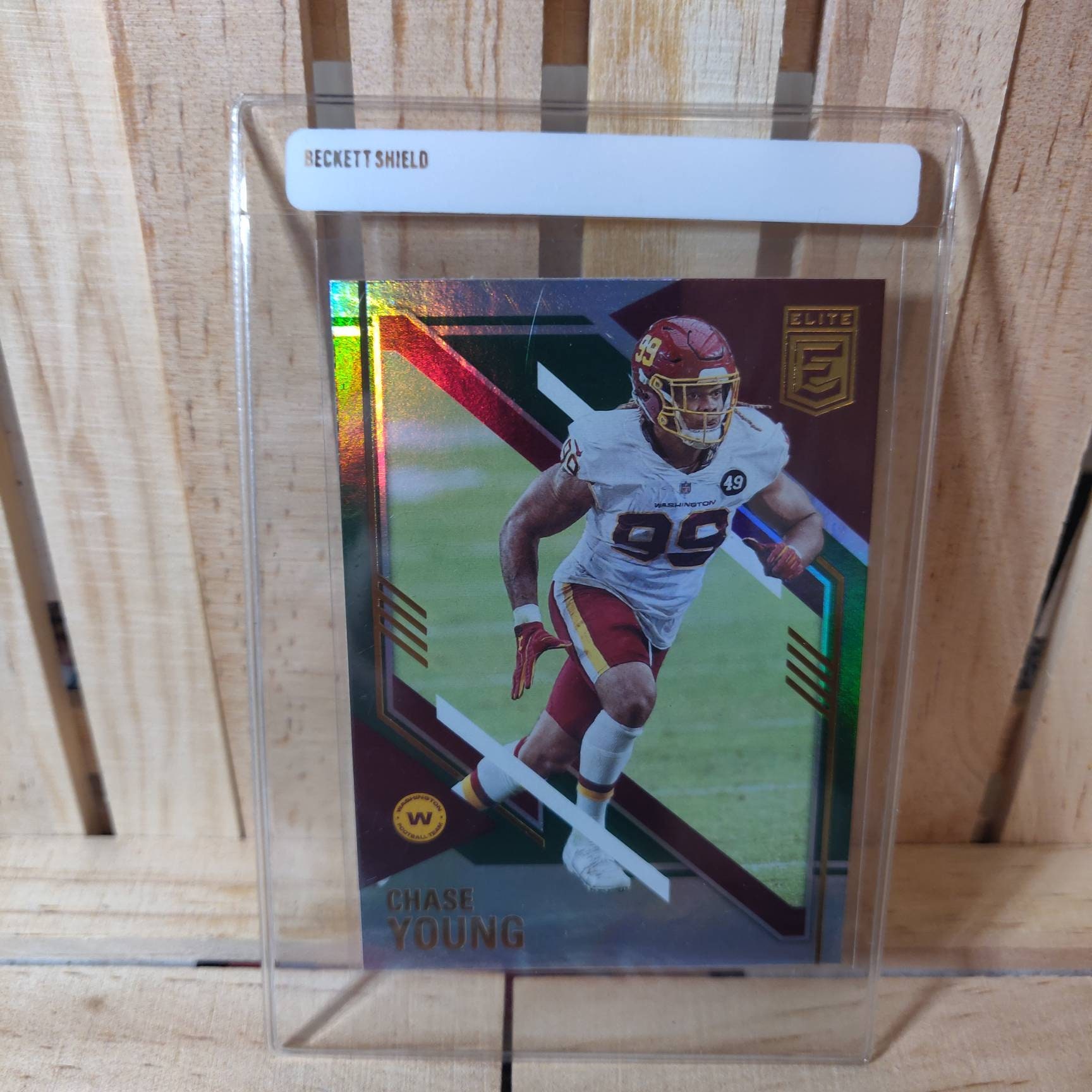 Chase Young 2021 Panini Elite Football Card Green Parallel - Etsy