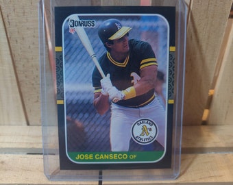 Jose Canseco 1987 Donruss Base set Baseball Card Oakland Athletics  Star Player