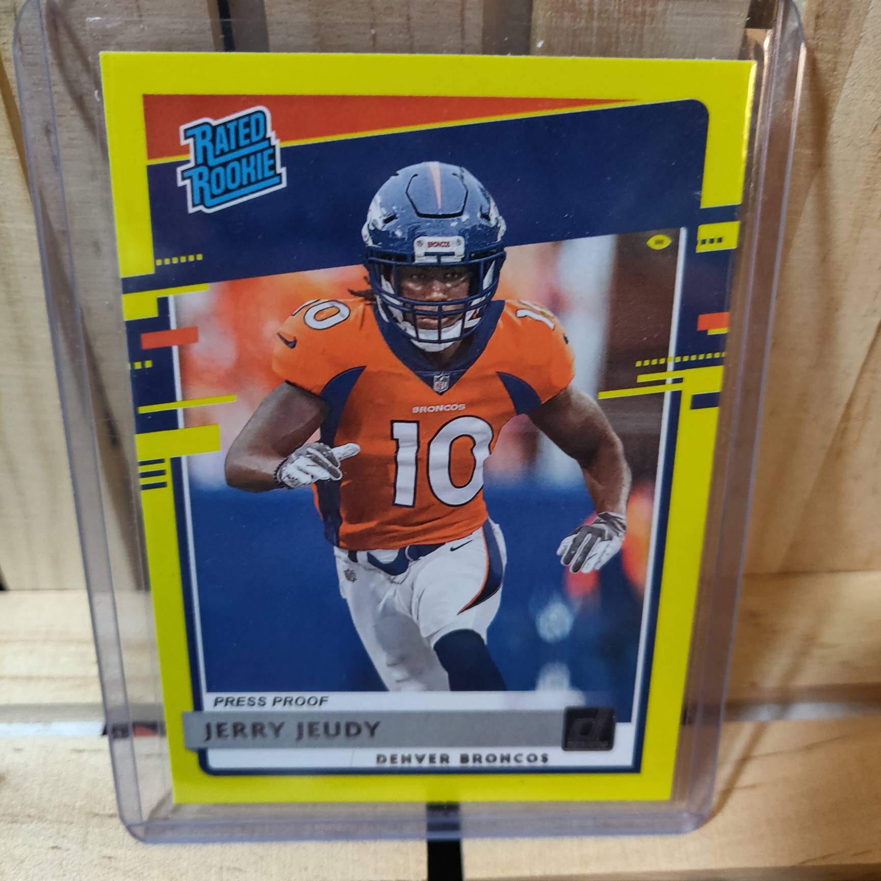 Jerry Jeudy Rated Rookie RC 2020 Donruss Football Card Yellow Etsy
