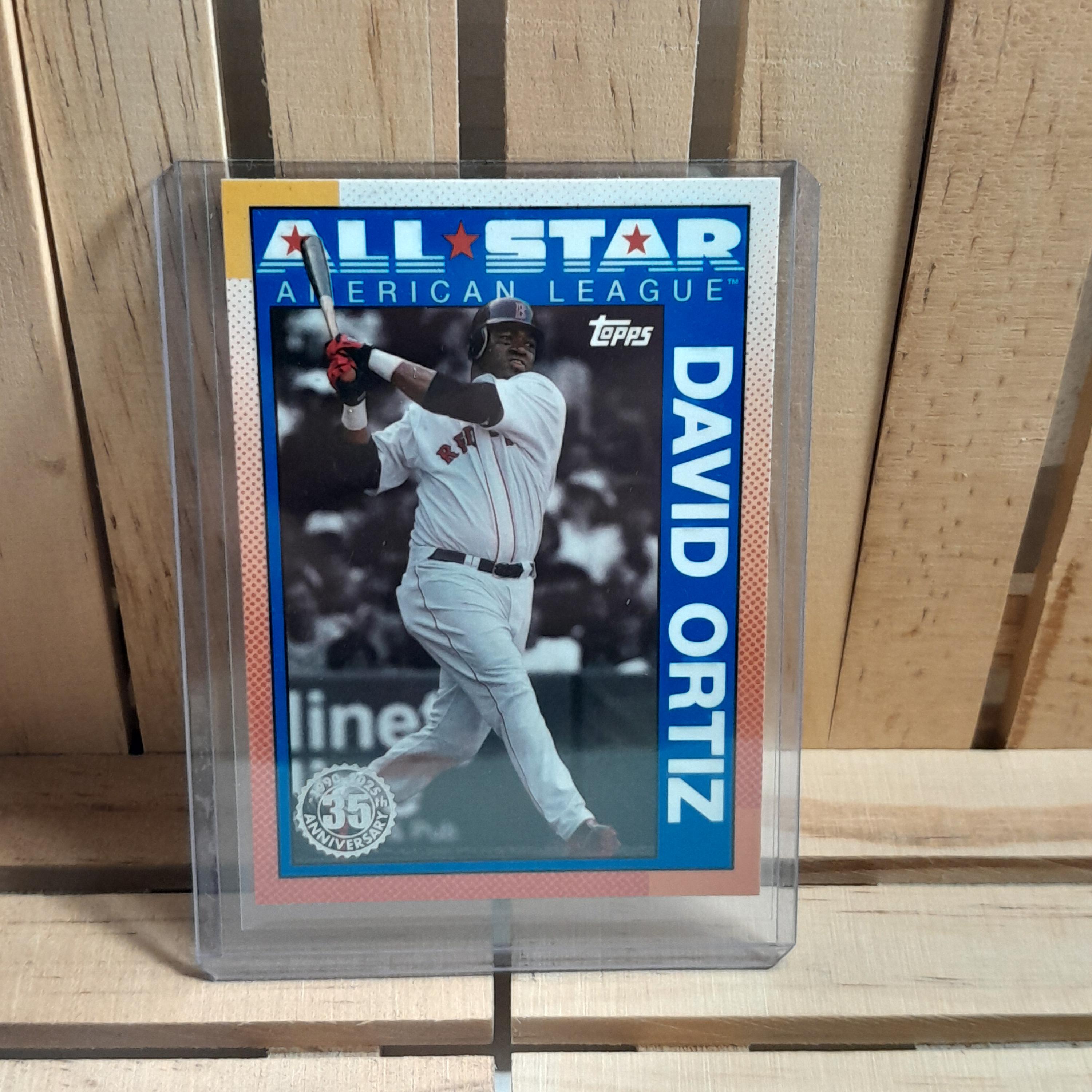 David Ortiz All Star 2025 Topps Series 2 1990 Design Parallel Sub