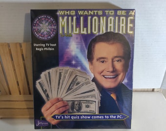 Who Wants to Be A Millionaire Software CDrom Windows 95  Game PC manual with box Sealed