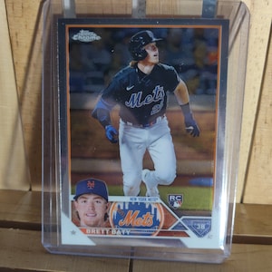 Brett Baty RC 2023 Topps Chrome Base set Baseball Card New York Mets Star Player