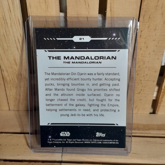 The Mandalorian 2024 Topps Chrome Star Wars Trading Card - Etsy