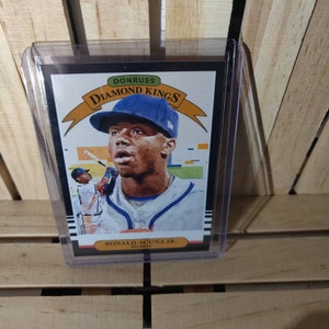 Ronald Acuna Jr 2019 Donruss Diamond Kings sub set Baseball Card Atlanta Braves Star Player