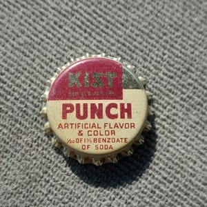 Kist Punch Soda Vintage Cork Lined Bottle Cap used