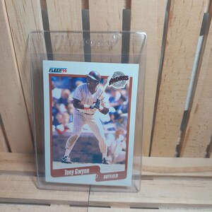 Tony Gwynn 1990 Fleer Base set Baseball Card San Diego Padres Star Player