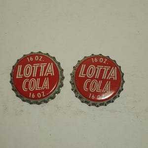 Lotta Cola Soda Vintage Cork Lined Bottle Cap NOS Unused Lot of 2