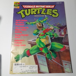 Teenage Mutant Ninja Turtles Spring 1992 Reader Copy VG Condition Complete Pages As Found Ungraded Comic and Games Magazine