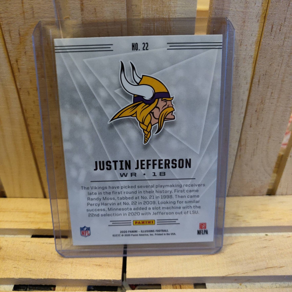 Justin Jefferson Rookie RC 2020 Illusions Football Card Etsy