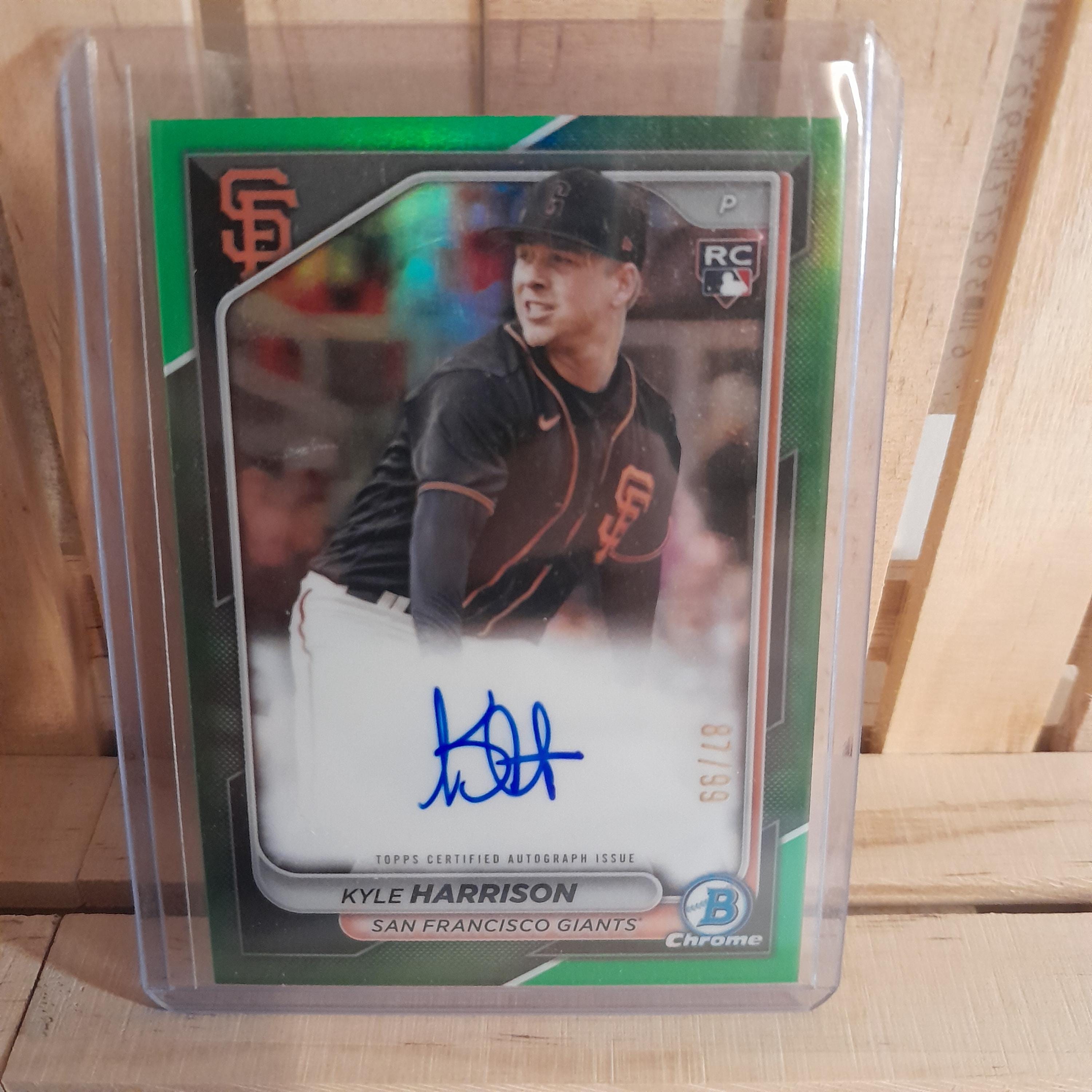 Kyle Harrison RC 2024 Topps Bowman on Card Autograph Base Set 87 