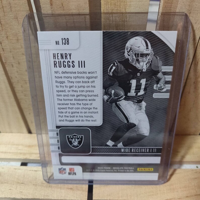 Henry Ruggs III RC Rookie 2020 Absolute Football Card Base Set Etsy