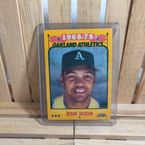 Hommage à Reggie Jackson 1988, sous-ensemble de cartes de baseball Reggie, joueur vedette de l'Athlétisme d'Oakland