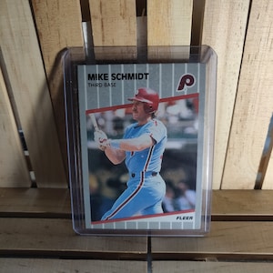 Mike Schmidt 1989 Fleer Base Set Baseball Card Philadelphia Phillies