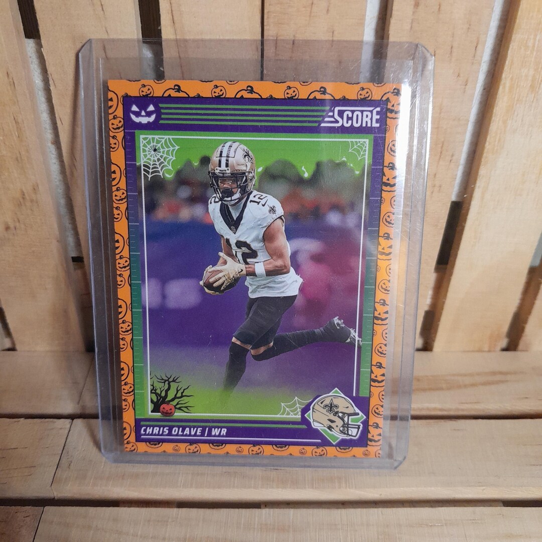 Chris Olave 2024 Panini Score Halloween Orange Base Set Football Card