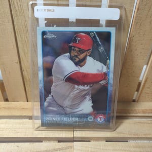 Prince Fielder 2015 Topps Chrome Baseball Card Texas Rangers Star Player