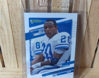 Barry Sanders 2021 Donruss Football Card Base Set Image Variation Detroit Lions Star Player