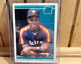 Kenny Lofton Rated Rookie 1992 Donruss Baseball Card Baseset Houston Astros