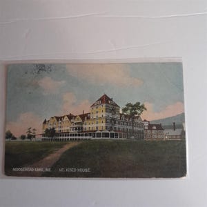 Mt Kineo House Hotel Moosehead Lake Maine come trovato condizione Oggetto da collezione souvenir
