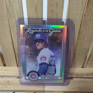 Ryne Sandberg 2023 Topps Serie 2 Legends of the Game Silver Foil Parallel Sub set Baseball Card Chicago Cubs Star Player
