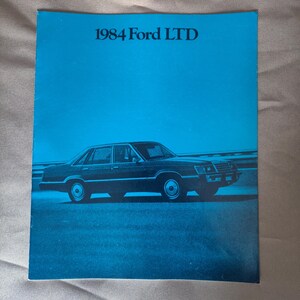 1984 Ford LTD Dealer Sales Pamphlet Spec Book VG Condition