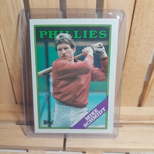 Mike Schmidt 1988 Topps Baseball Card Base Set Philadelphia Phillies Star Player