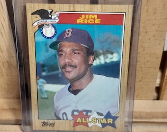 Jim Rice 1987 Topps All Star Base Set Baseball Card Boston Red Sox Star Player