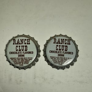 Ranch Club Chocolate Drink Vintage Cork Lined Bottle Cap NOS Unused Lot of 2