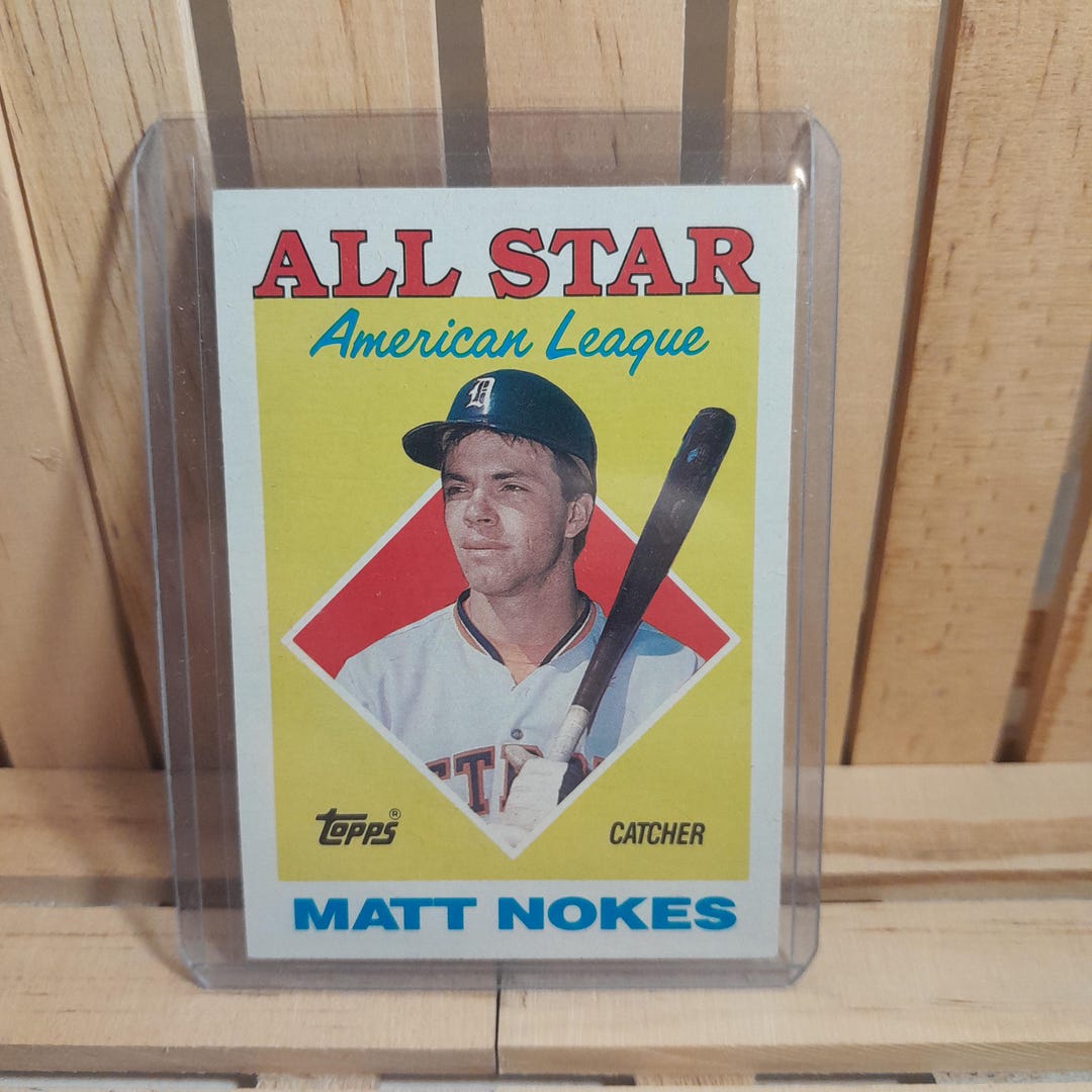 Matt Nokes 1988 Topps Baseball Card Base Set All Star Detroit Tigers ...