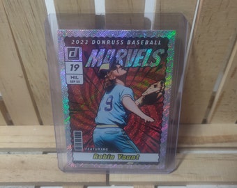 Robin Yount 2023 Donruss Rapture Foil Parallel Marvels Sub Set Baseball Card Milwaukee Brewers Star Player