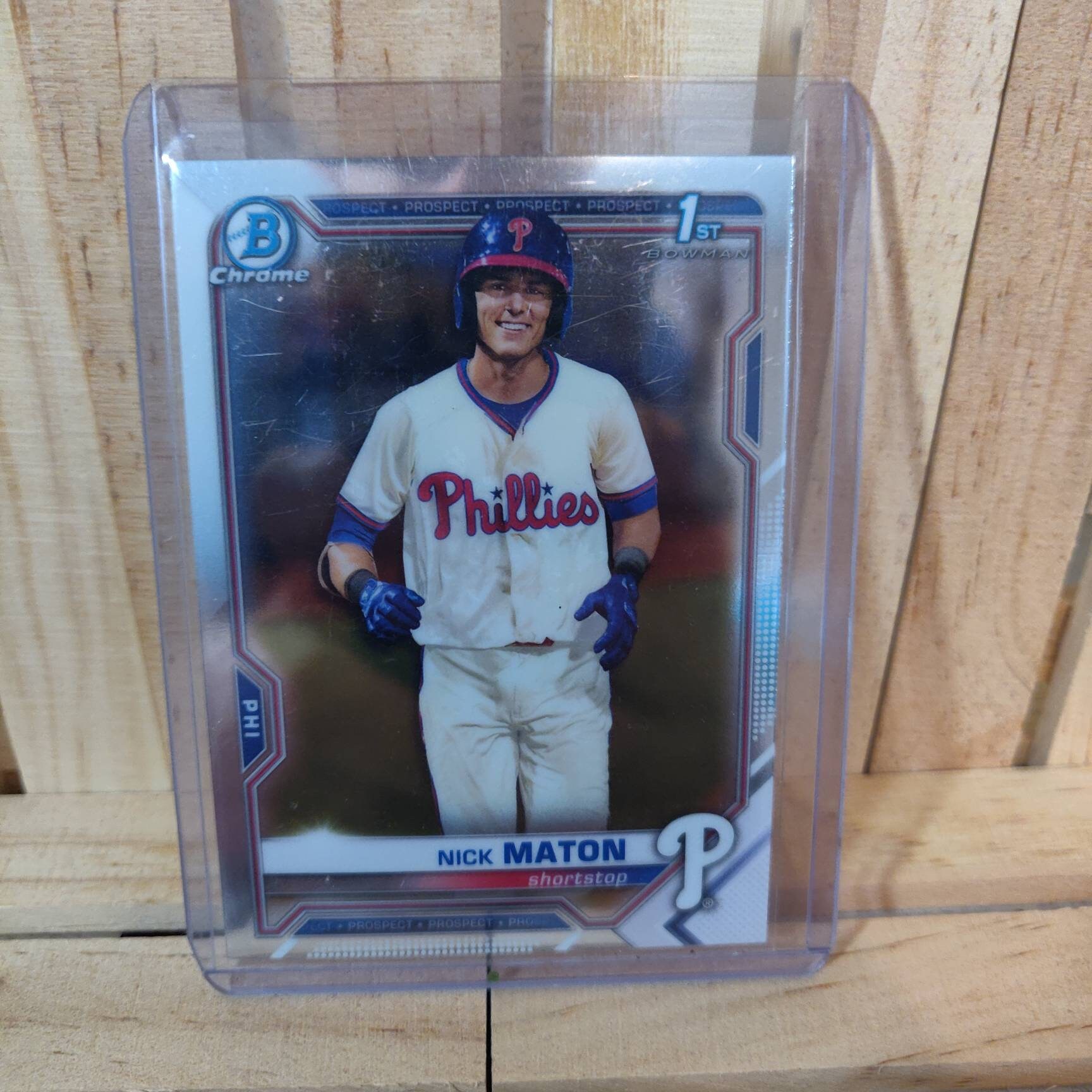 Nick Maton 1st Bowman 2021 Topps Bowman Base Set Chrome - Etsy Israel