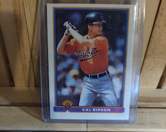 Tarjeta de béisbol de los Baltimore Orioles de Cal Ripken Jr., 1991, Topps Bowman Base Set