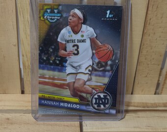 Hannah Hidalgo 2023 Topps Bowman U Chrome 1st Bowman Base Set Basketball Notre Dame