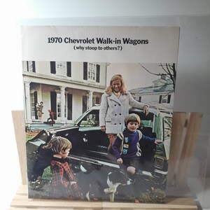 Chevrolet Walk In Station Wagon 1970 Dealer Sales Pamphlet Spec Book VG Condition