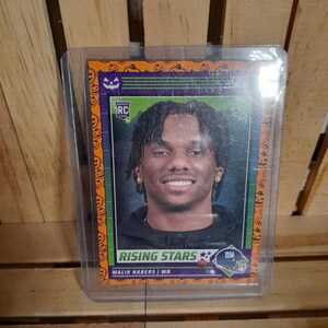 Malik Nabers RC 2024 Panini Score Halloween Orange Base Set Football Card New York Giants Star Player