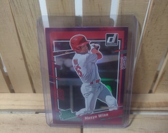 Masyn Winn Rated Prospect 2023 Donruss Purple Foil Parallel Base Set Baseball Card St Louis Cardinals Star Player
