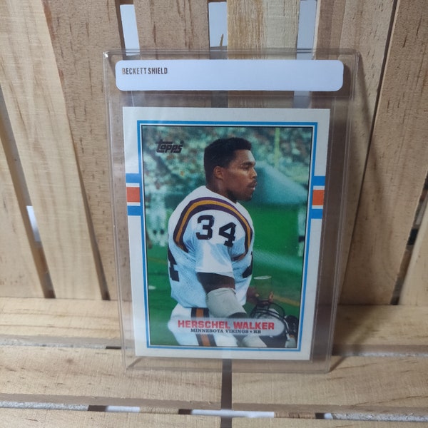 Herschel Walker 1989 Topps Traded Football Card Minnesota Vikings Star Player