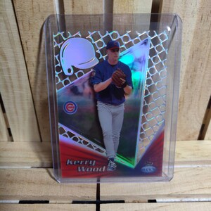 Kerry Wood 1999 Topps Tek Set base per carte da baseball in acetato trasparente Chicago Cubs Star Player