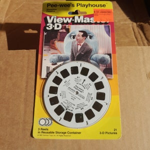 Pee Wee&#39;s Playhouse View Master 3D Sealed in Package 21 Picture Set
