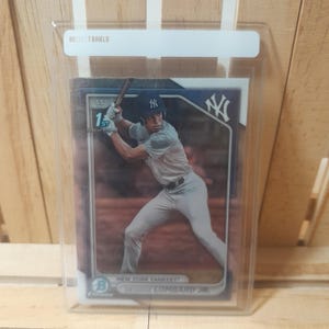 George Lombard Jr 2024 Topps Bowman 1st Bowman Chrome Parallel Baseball Card Giocatore stella dei New York Yankees