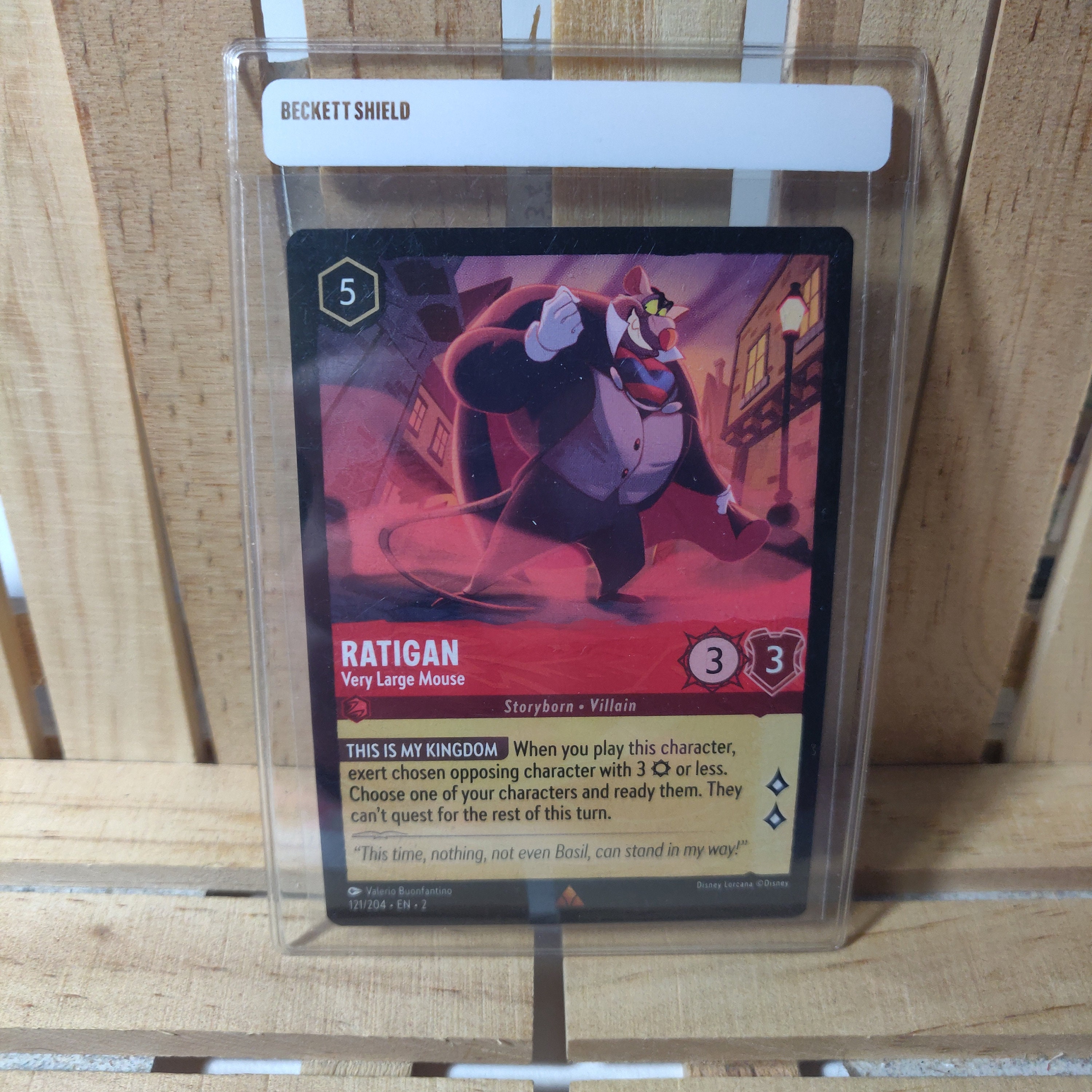 ratigan lorcana card - Nefarious Criminal (Enchanted) Floodborn;Villain Strength Ratigan - Nefarious Criminal Disney