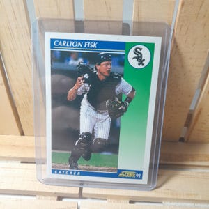 Carlton Fisk 1992 Punteggio Carta da Baseball Giocatore Stella Chicago White Sox